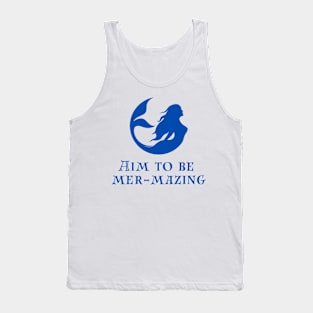 Mermaid ocean quote beach items Tank Top